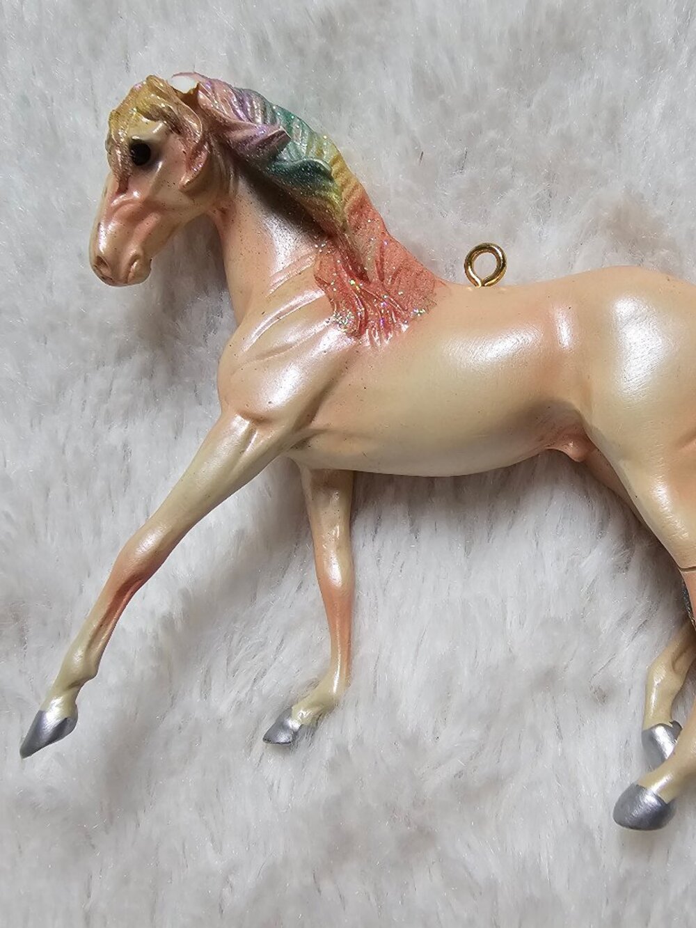 2019 Breyer Majesty Unicorn Ornament Holiday Christmas Rainbow Horse Damaged